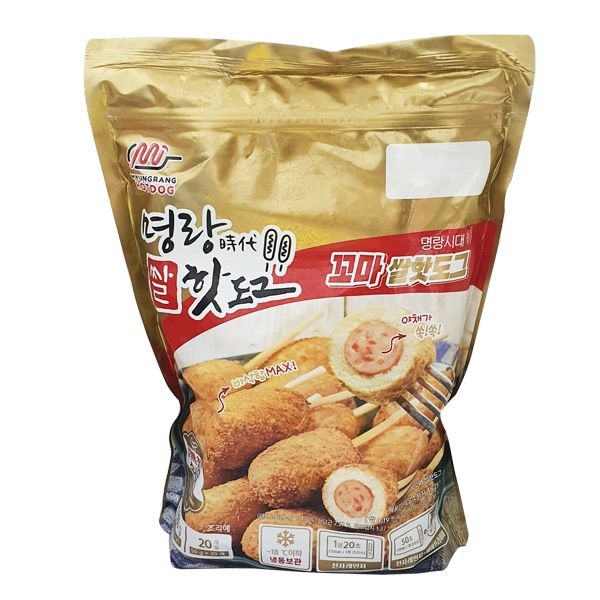 명랑 프리미엄 꼬마 핫도그 1000g (50g x 20개입)/아이스박스포장