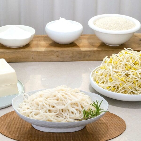 한둘 [한둘] 신덕재 명인의  두부콩나물면 총 20팩(두부콩나물면 20팩+비빔소스6개+멸치스프7개+얼큰한맛스프7개) (T)