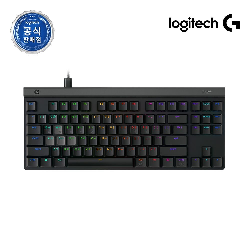 코리아 공식 G515 TKL Rapidtrigger 게이밍 키보드 블랙, 마그네틱축