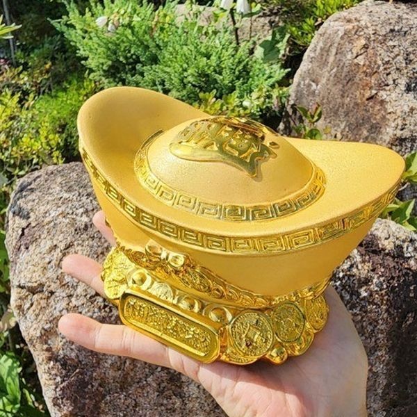 전통 문양 저금통 인테리어 장식 소품 재테크 동기부여 용품 홈 데코 오브제