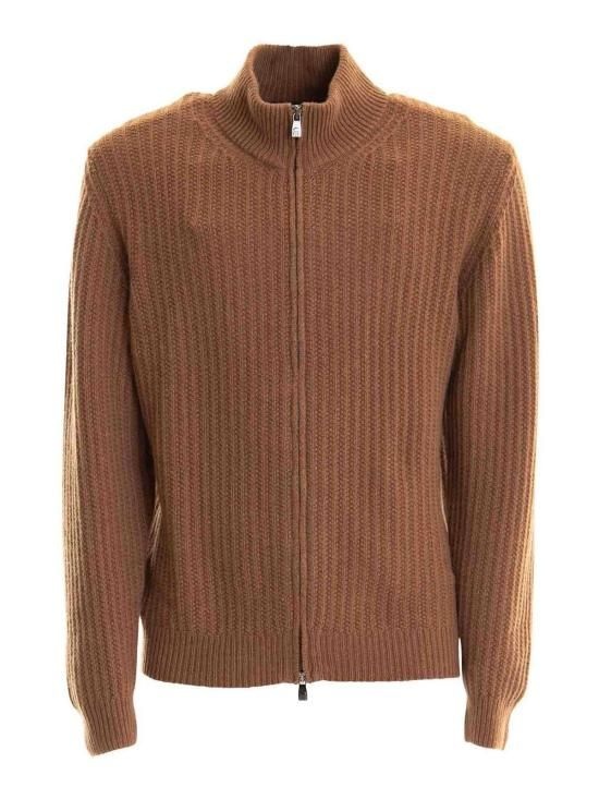 [해외] 꼬르넬리아니 24FW 꼬르넬리아니 집업 니트 94M5459425143033 Brown