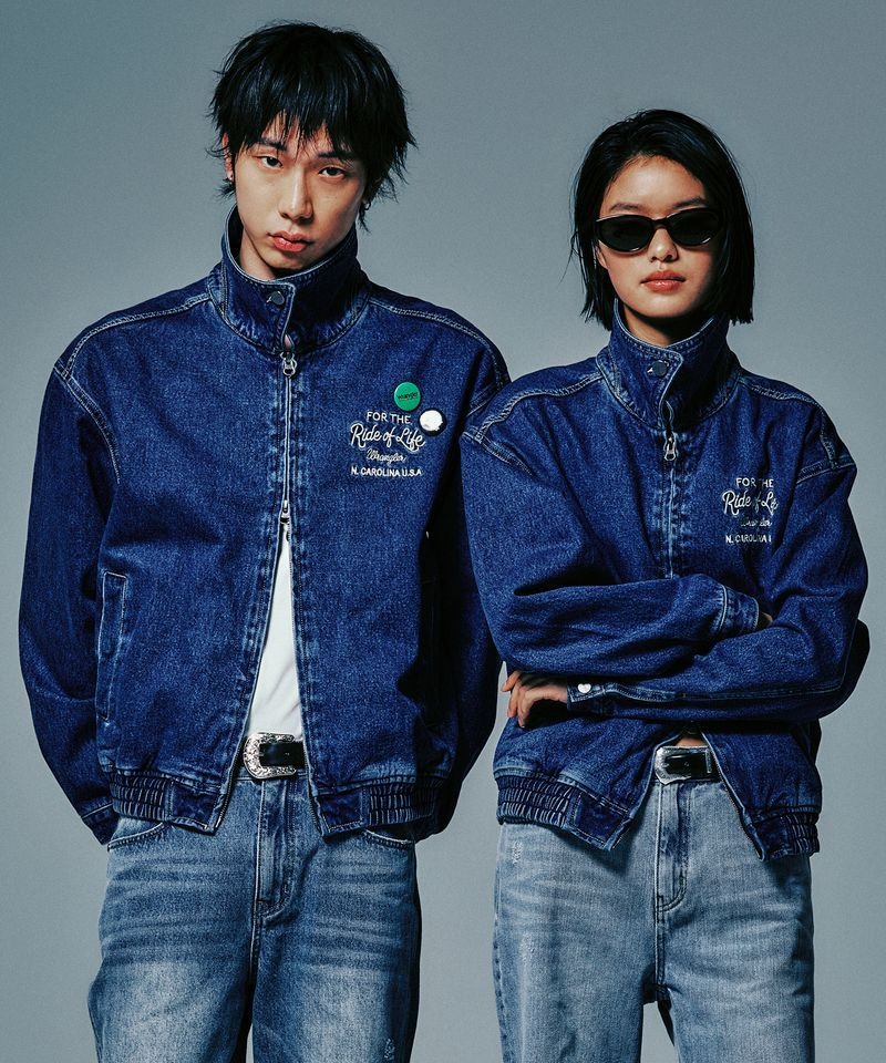 랭글러 SemiOver Broken Twill Denim Jacket Indigo Medium WR2501IJ03IM 3035138