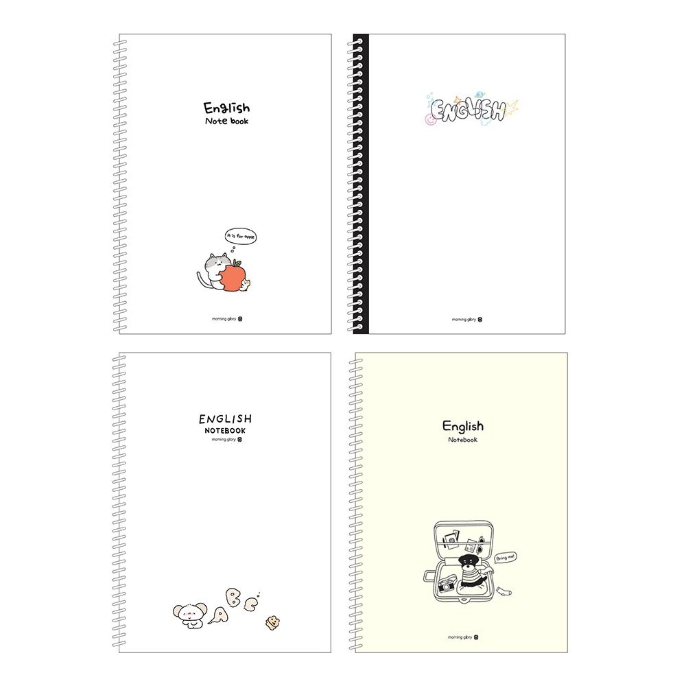 모닝글로리 / 1500 중고 영어 스프링 노트 (항균) / 10권 / 모닝글로리노트 영어공책