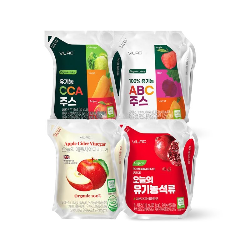 비락 유기농 과일야채 주스 4종 18팩+18팩