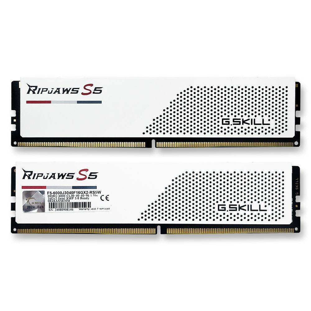 G.SKILL DDR5-6000 CL36 RIPJAWS S5 J 화이트 패키지 32GB(16Gx2) (중고)AS 1년