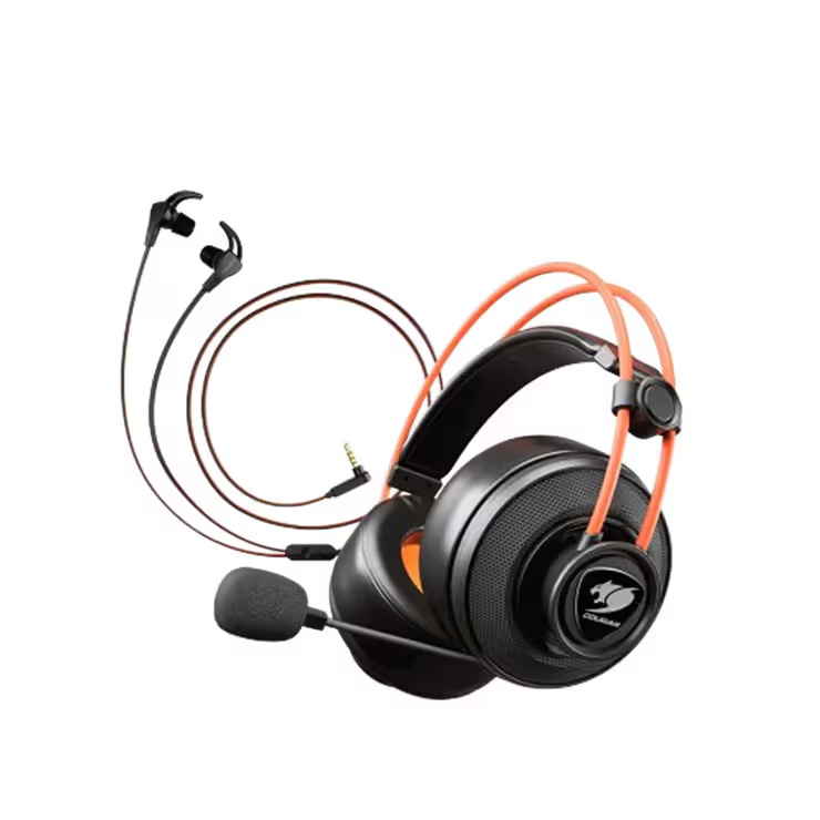 [국내정식마켓]   쿠거 IMMERSA TI EX 유선 게이밍 헤드셋 콤보 헤드폰, 이어폰