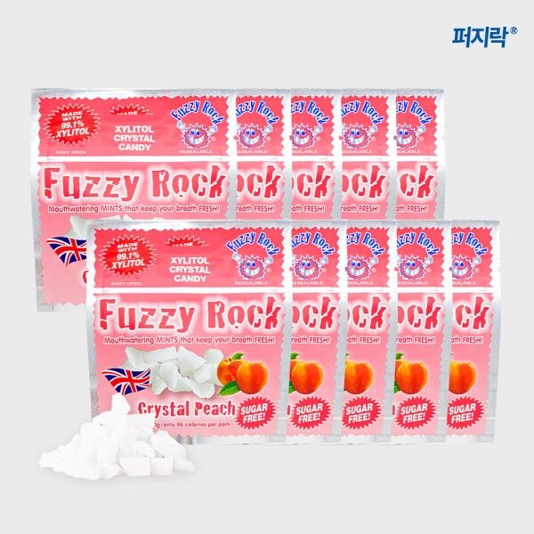 [퍼지락] 핀란드산 자일리톨 사탕 캔디 40g X 피치 10봉 (올리브영 사탕)