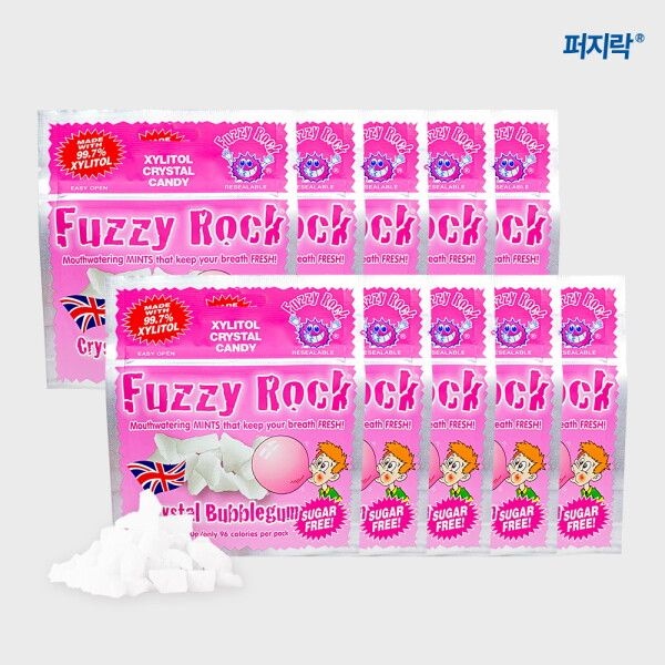 [퍼지락] 핀란드산 자일리톨 사탕 캔디 40g X 버블껌 10봉 (올리브영 사탕)