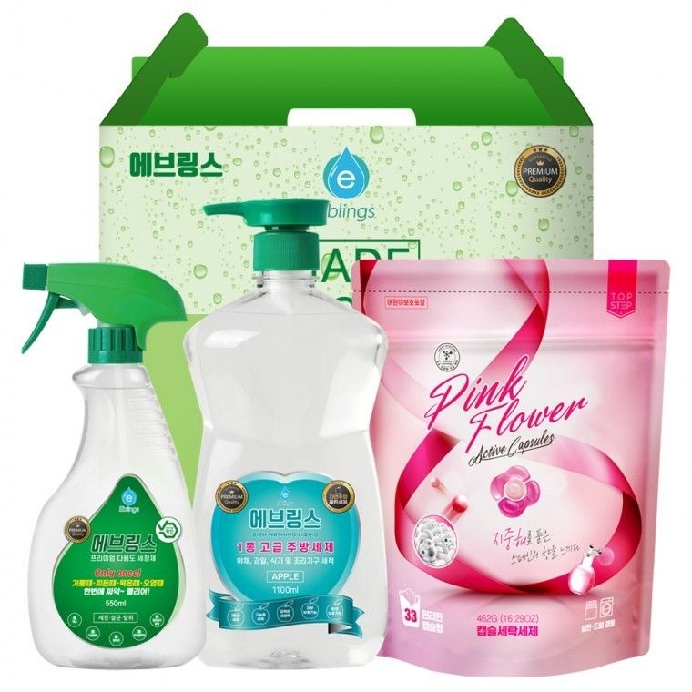 주방세제 설거지 기름때제거 다목적 설맞이세트 에브링스