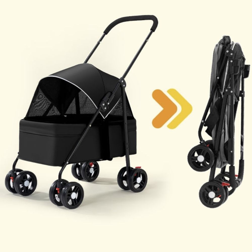 소형견유모차  외출용 분리형개모차 이동장 이동끌차