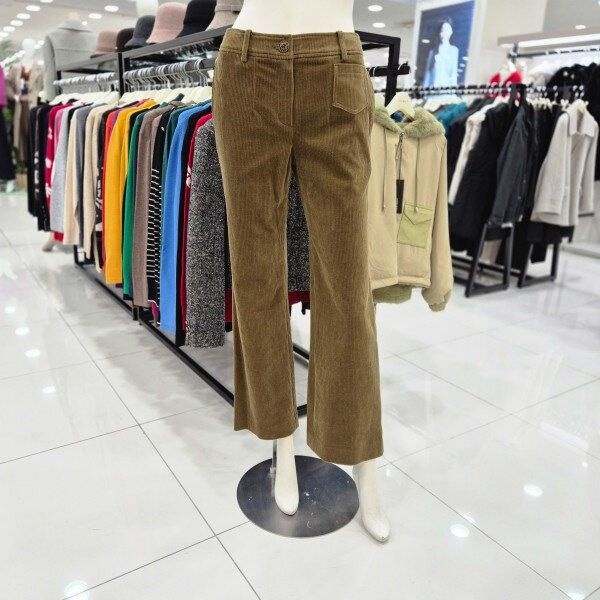 조이너스 여성 정장 골덴 와이드핏 면 바지 겨울 골지 팬츠JEW0WPL0280US 970760 카키 77