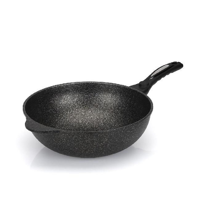 키친아트 쿠피아 인덕션 궁중팬 32cm 양면마블 웍 튀김 볶음팬