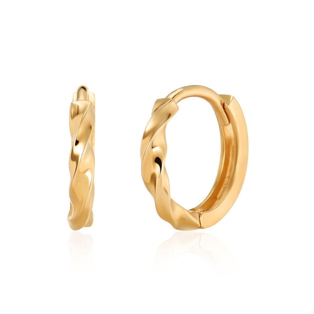 (현대Hmall) [모룬] 18K 스크류 하프 꼬임 원터치 링 귀걸이 MOE40334