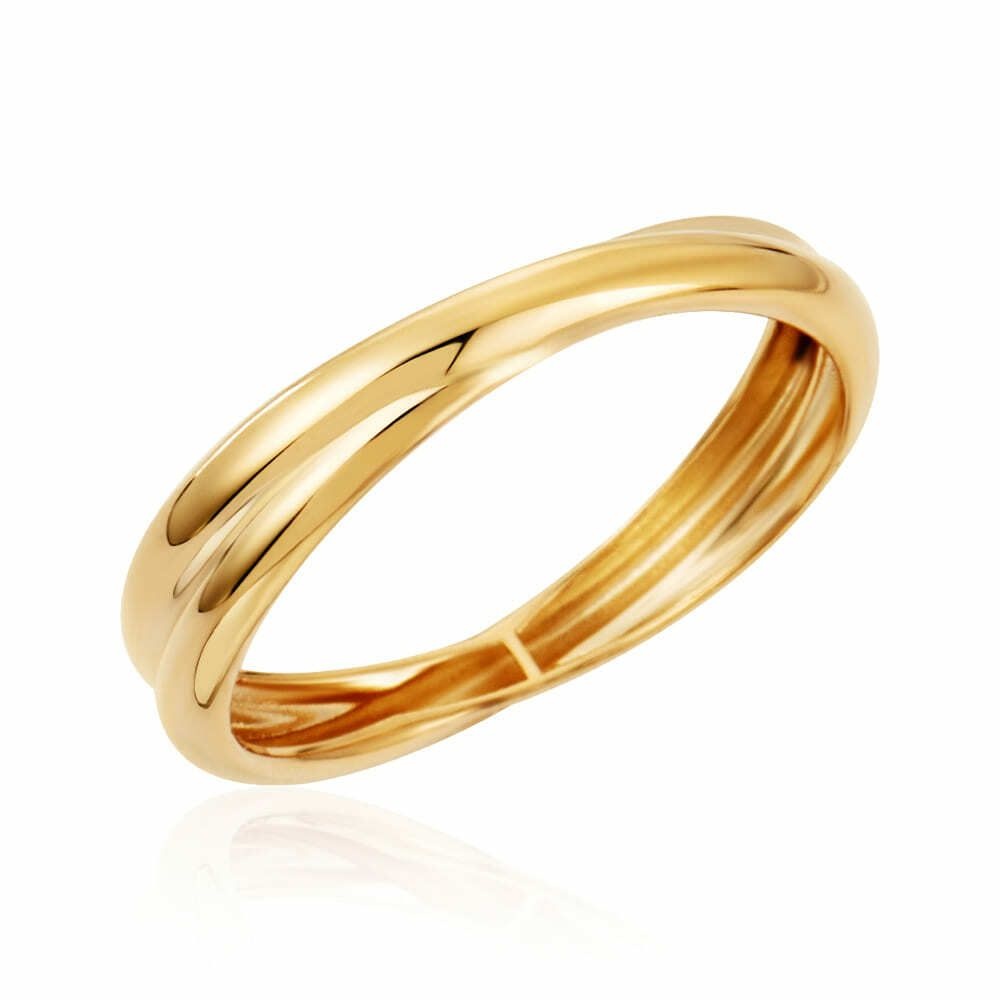 (현대Hmall) [모룬] 14K 인터루프 크로스 올밴드 할로우링 반지 MOR41686