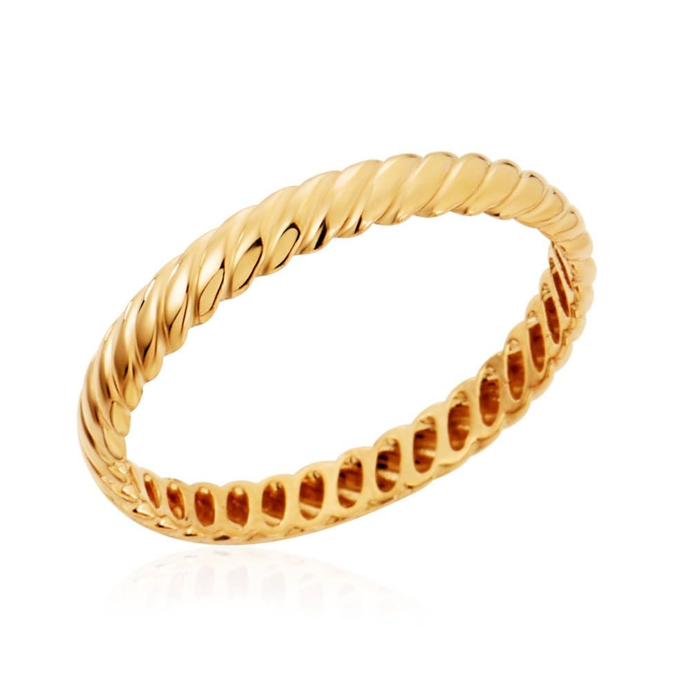 (현대Hmall) [모룬] 18K 플로우 스파이럴 2.5mm 올밴드 할로우링 반지 MOR41685