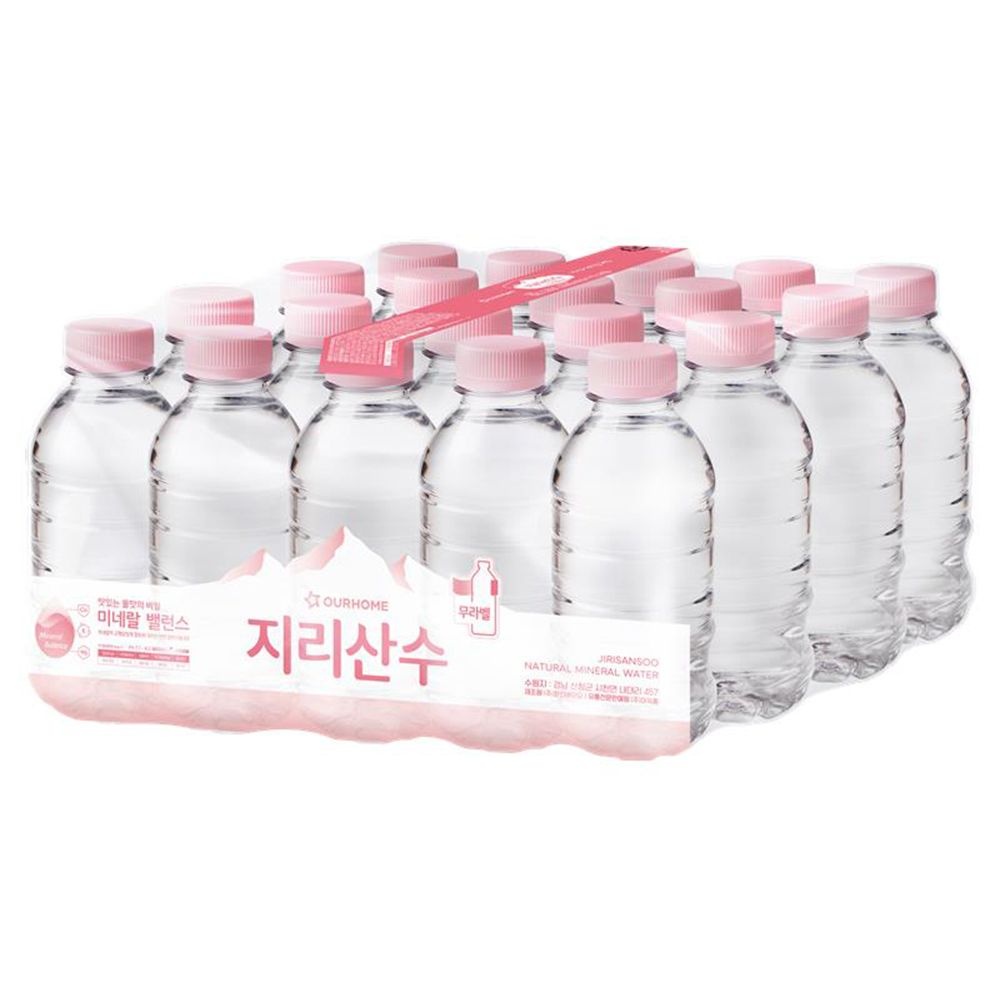 아워홈 지리산수 330mlx40개 핑크 미니 생수 샘물 미네랄워터 sh