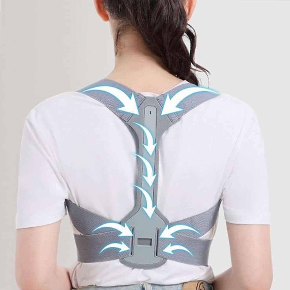 어깨 척추 완화 밴드 거북목 바른자세 자세