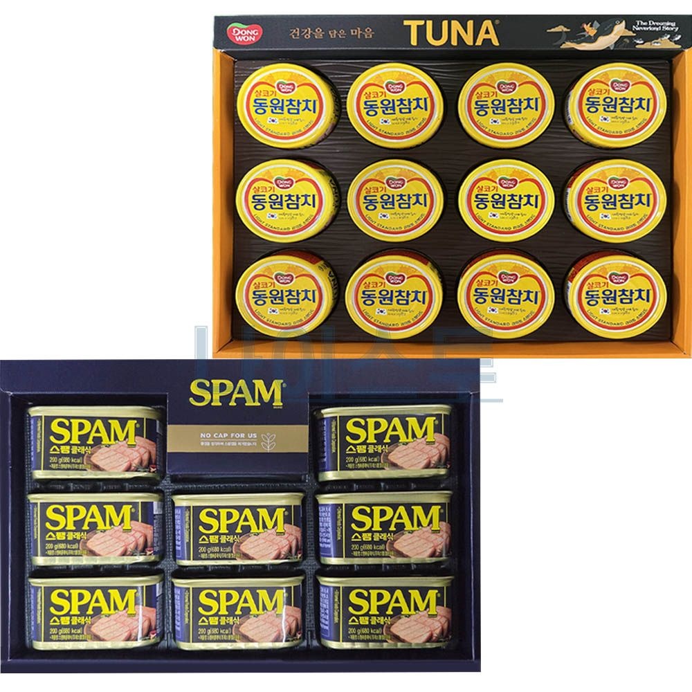 동원참치 S12호 + CJ스팸 12K호 스팸참치 혼합구성 설 추석 명절선물세트 통조림 식품선물