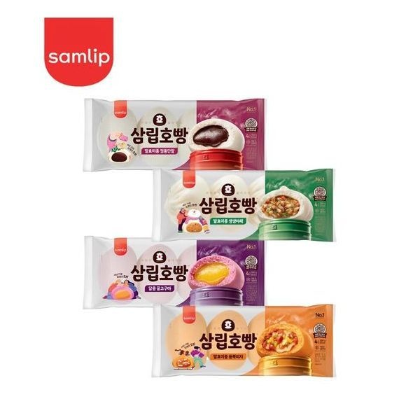 삼립 삼립호빵 발효미종 4입 2봉 (단팥/야채/피자/꿀고구마)