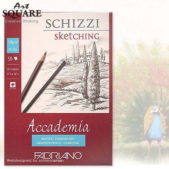 기타(ECT.) A3파브리아노 아카데미아스케치북AC03/120g/50매/297x420mm 스케칭패드형/A3스케치북