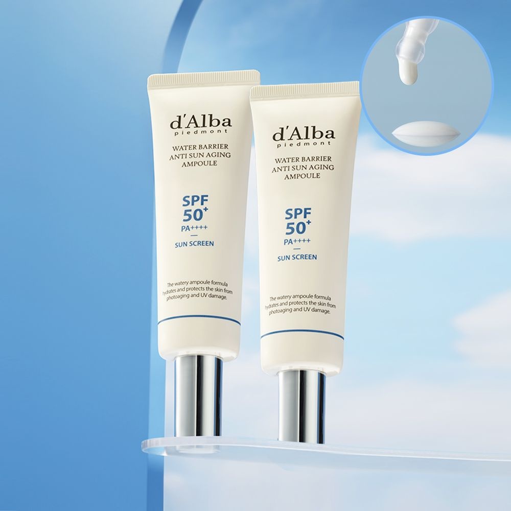 [2개] 달바 워터 베리어 선 앰플 50mlX2개 / 우유 선크림 밀크자차