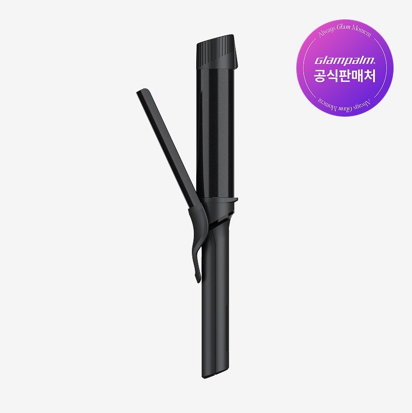 언일전자 글램팜 [GP628AL] 글램뮤즈 컬링 아이롱 36mm (퓨어블랙) 봉고데기