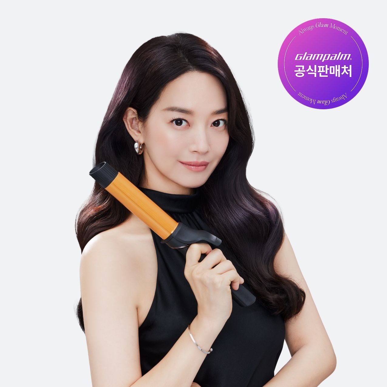 언일전자 글램팜 [GP628AL] 글램뮤즈 컬링 아이롱 36mm (오리지널블랙) 봉고데기