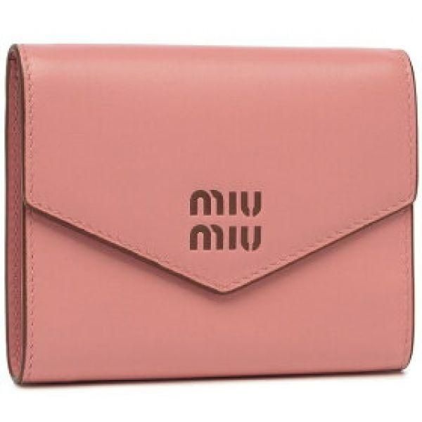 미우미우 MIU 미우미우 스몰 가죽 지갑 (5MH040 2CV6 F04AN)
