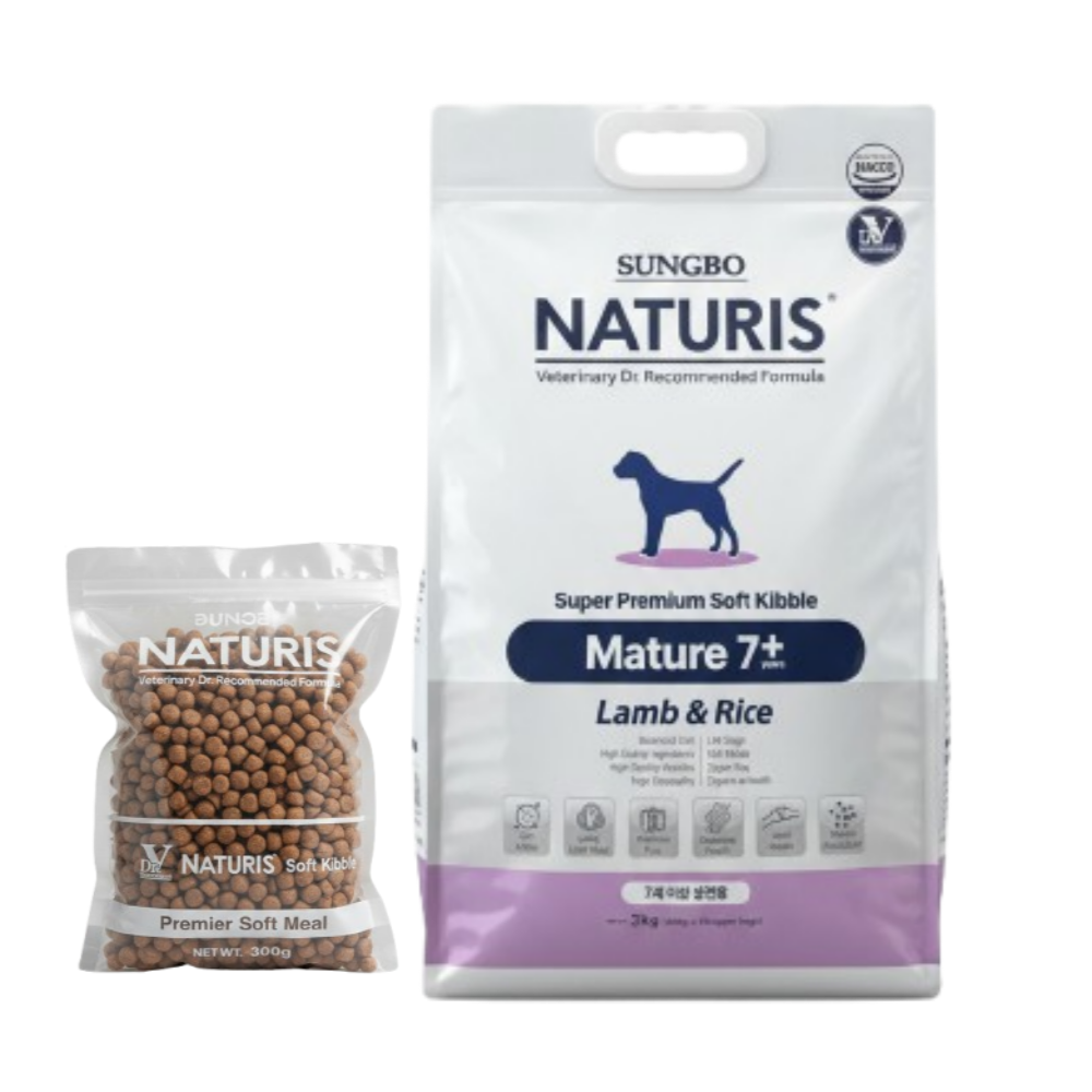 [최신 생산] 네츄리스 강아지사료 머츄어 애견 알러지 3kg