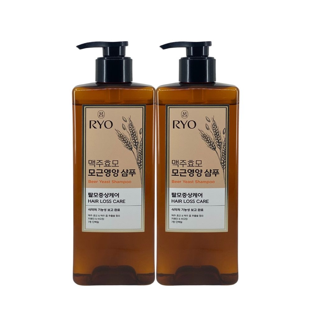 려 맥주 효모 모근영양 샴푸 600ml 2개