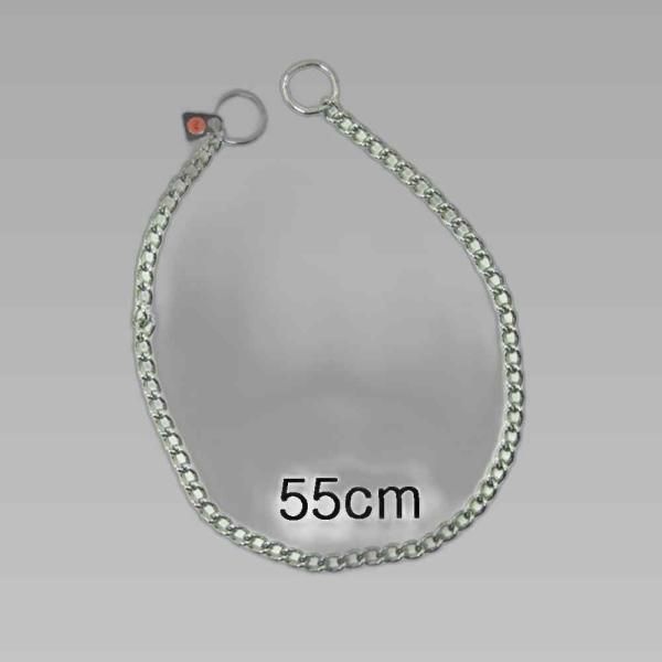 강아지 외출용품 HS목줄 스테인레스 55cm 산책줄 체인 강아지목줄 애견목줄 스텐목줄 매너줄 체인목줄