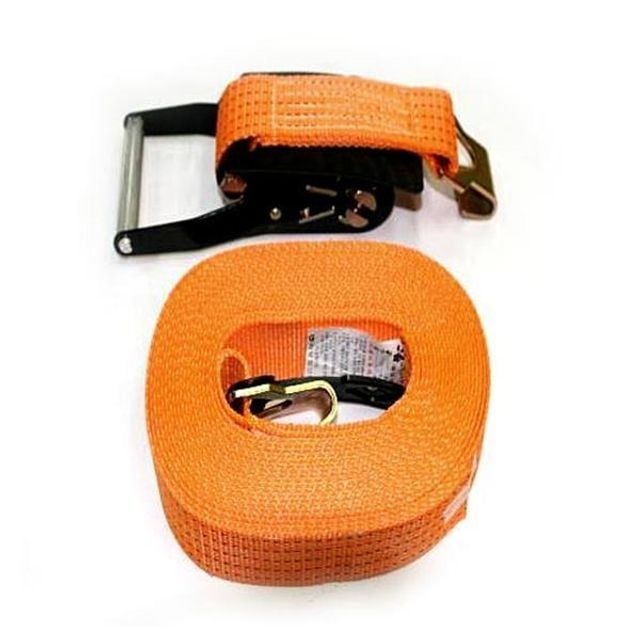 21181 파워벨트-주걱타입 504(흰색) 7.5M x 50mm 운반 하역 벨트 클램프 체인