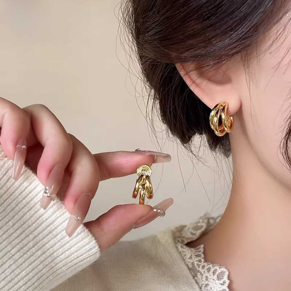 [해외] 다이루어질지니 기가영 엄마 귀걸이 수지 여성 3개링