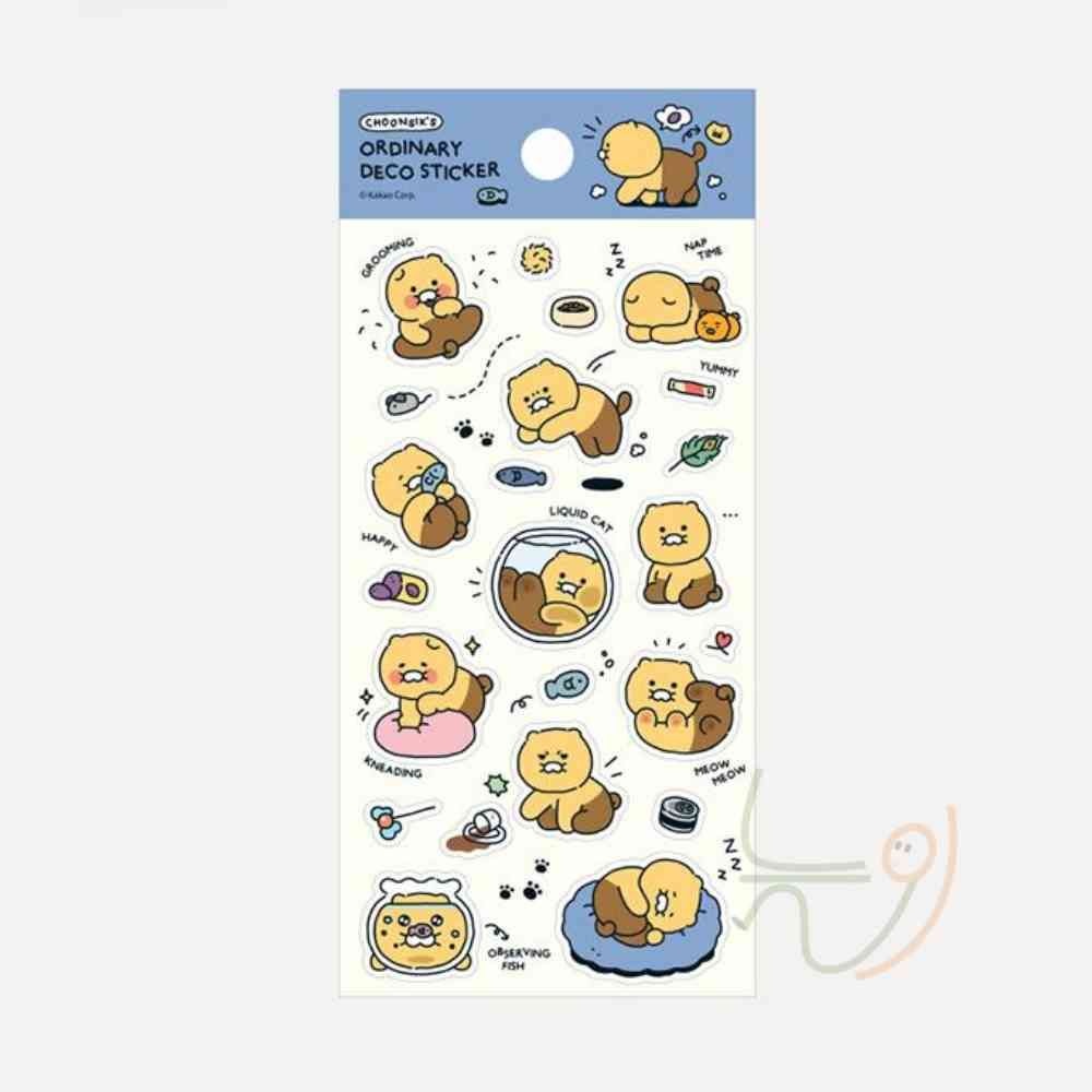 [늘정협력사]N4 오디너리 데코 스티커 춘식이1P 다이어리스티커 엽서스티커
