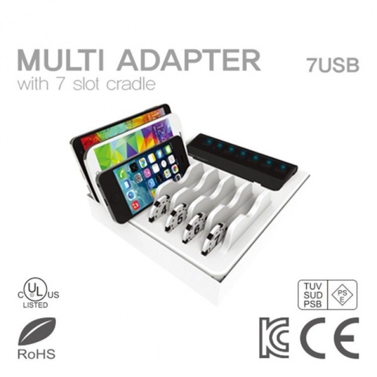 Enoice electronics SICRON 업소용 USB 7포트 멀티 충전기 ENC-68