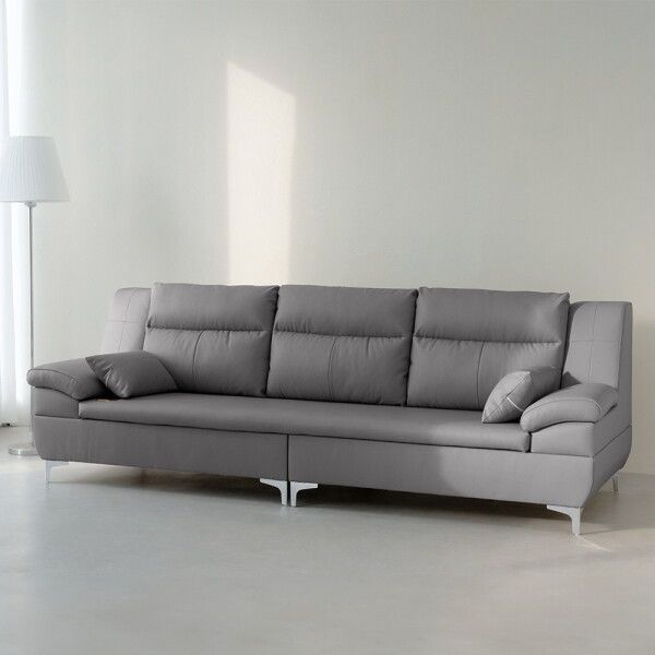 동서가구 [동서가구] (롯데단독출시) 시에라 천연 면피가죽 온열 황토볼 4인용 흙소파 DF926847