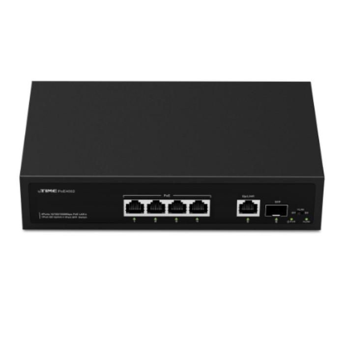 COX 4포트 PoE 지원 허브 1포트 기가비트 LED 이더넷