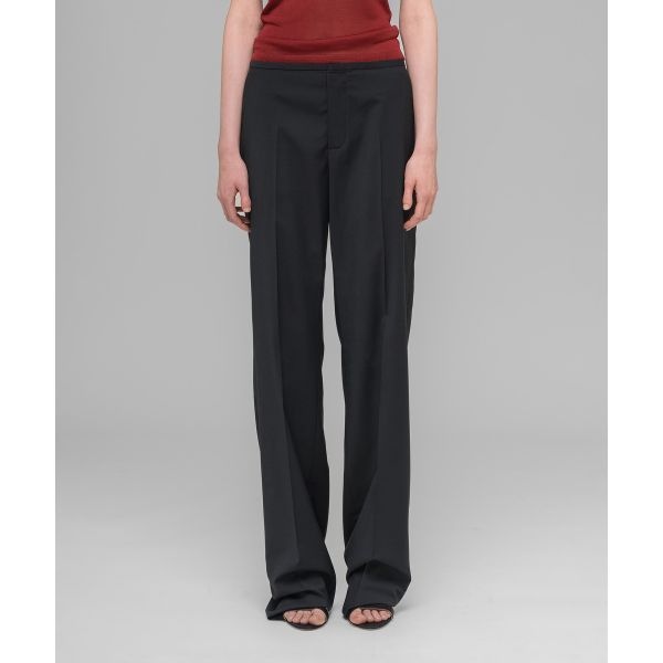 032C W 오피스 어타이어 루즈 컷 수트 트라우저 블랙 OFFICE ATTIRE LOOSE CUT SUIT TROUSERS BLACK 32CW251PRPN053BK 30411