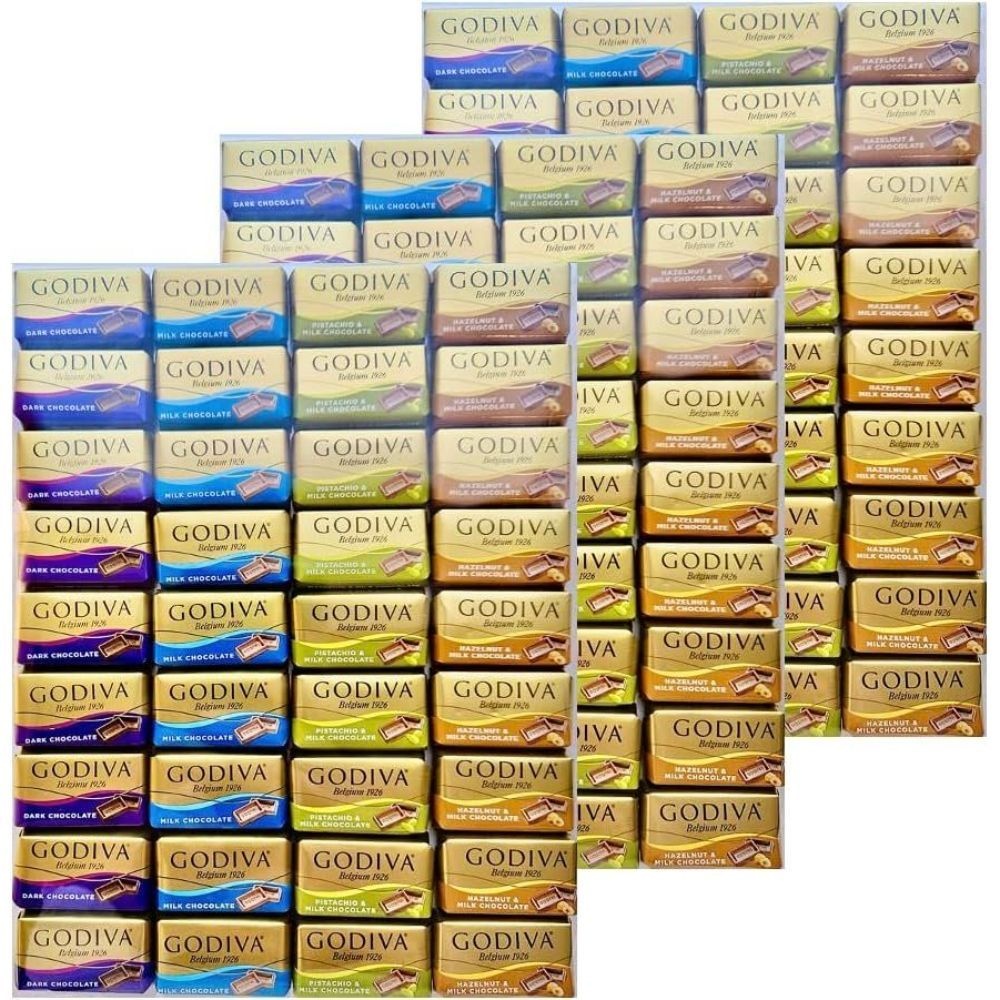 [해외] 고디바 Godiva 나폴리탄 초콜릿 4가지맛 총 108개 (밀크 다크 피스타치오 헤이즐넛)