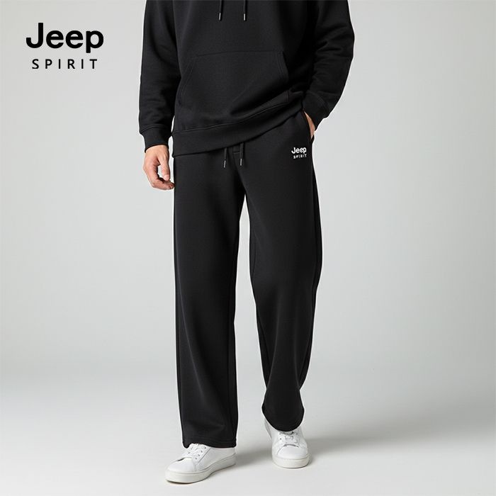 지프 스피릿 JEEP SPIRIT 코지 기본핏 트레이닝 팬츠 블랙 (JSSPPT346)