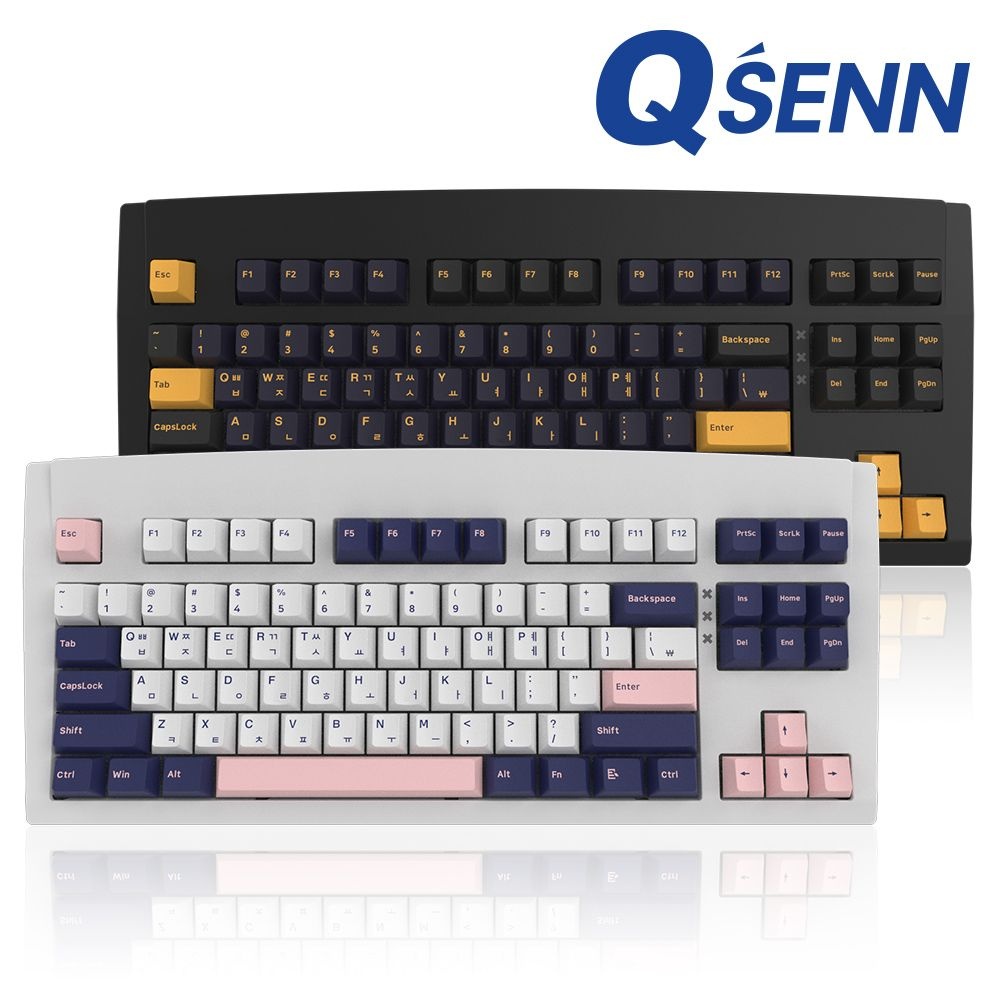큐센 DT35 87 PBT 유무선 기계식 키보드 오테뮤 Pro축 1년보증AS