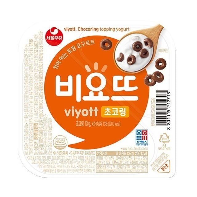 서울우유 비요뜨 초코링 138g x12입 사무실간식 아이음료