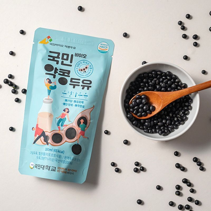 ㈜연두 국민바이오 국산 약콩두유 180mlx40개 검은콩 두유 원액