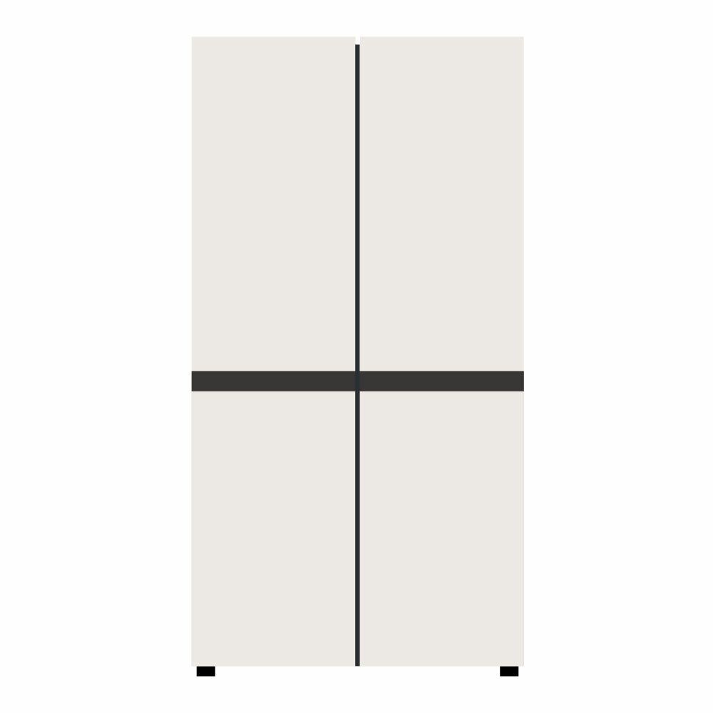 LG전자 (현대Hmall) LG디오스 오브제컬렉션 매직스페이스 냉장고 T873MEE111  870L-킴스