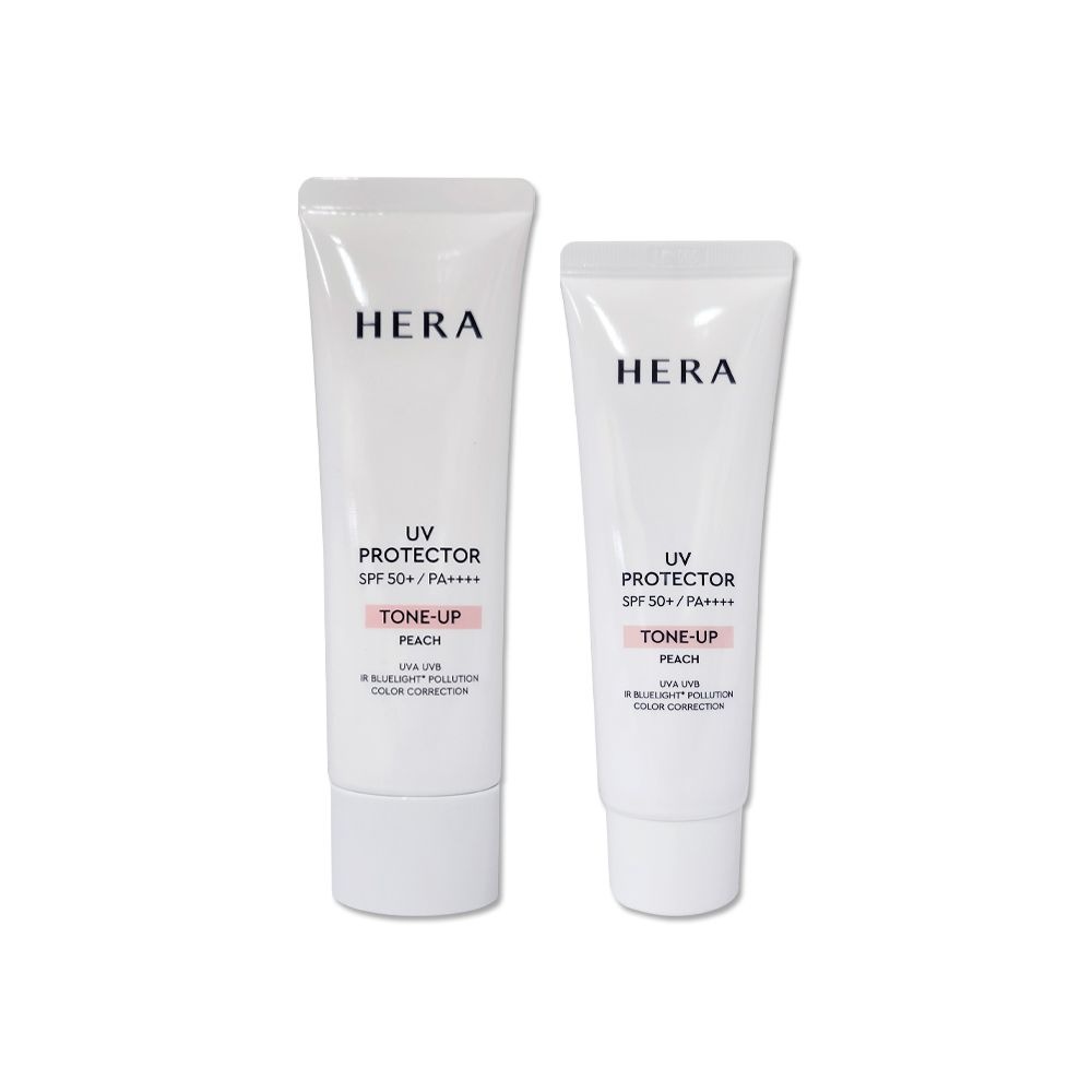 헤라 NEW UV 프로텍터 톤업 피치 50ml + 40ml 리뉴얼 선크림