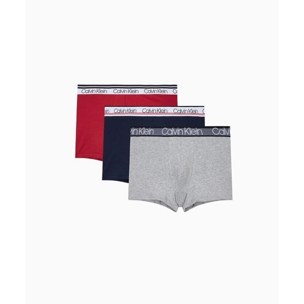 CALVIN KLEIN UNDERWEAR 남성 WB 코튼 스트레치 버라이어티 팩 트렁크 3PKNP2312OZOZ 202977