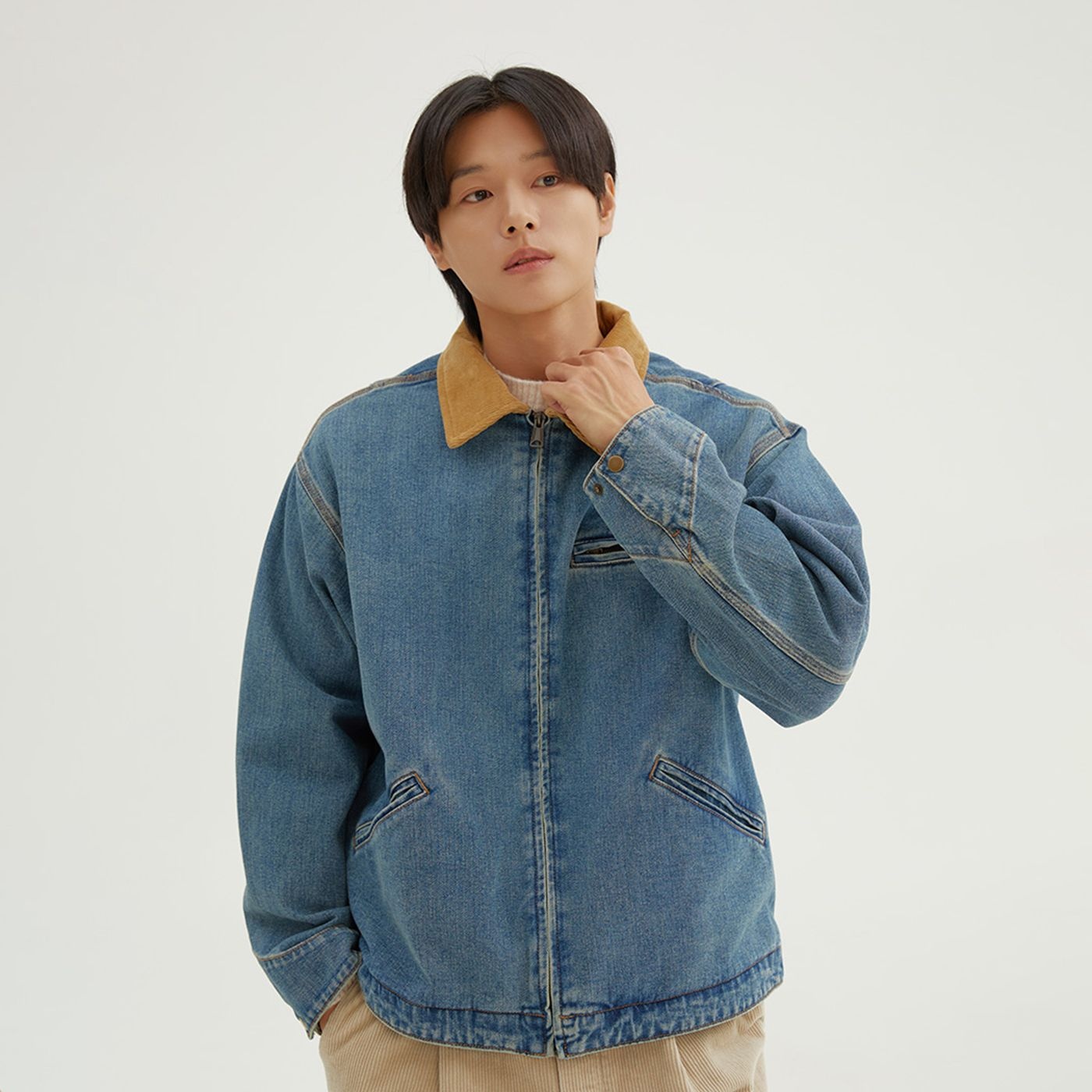 데님 워크 재킷_SPJEF49C02