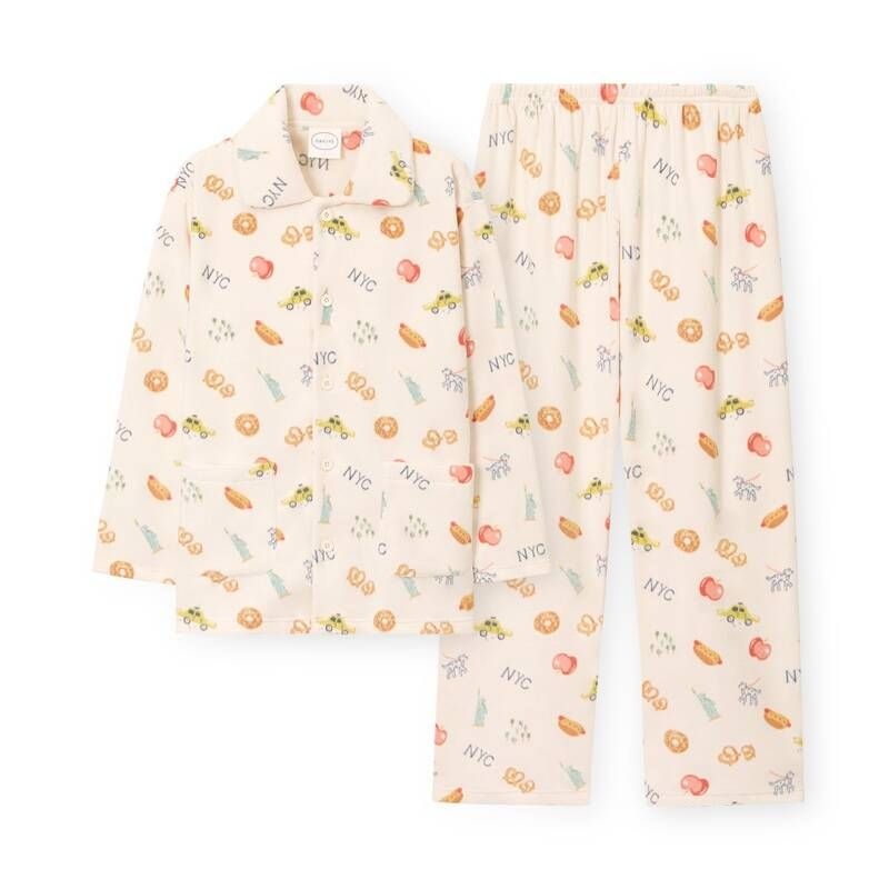 오르시떼 남성 G130 뉴욕뉴욕 긴소매 파자마 세트 OR25WMGEG130 392049