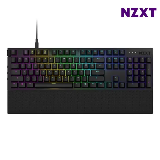 NZXT FUNCTION 블랙 게이밍키보드 기계식키보드 유선 펑션