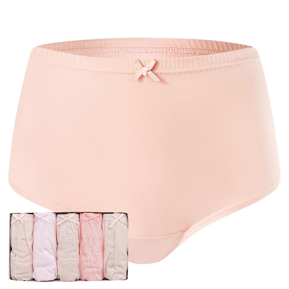 BYC 여자 순면 맥시 삼각 팬티 5매입 세트  BYC8201 편한